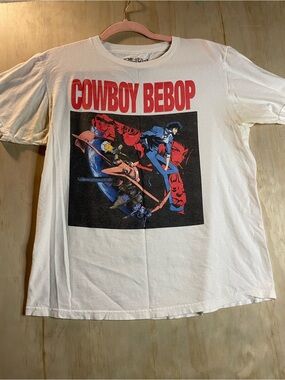 Cowboy Bebop Graphic Tee - White Short Sleeve Shirt